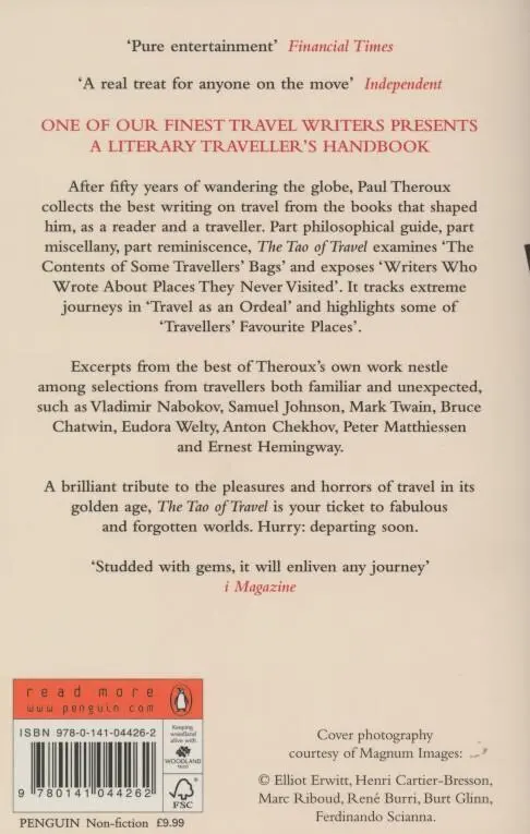 Rückseite: 9780141044262 | The Tao of Travel | Paul Theroux | Taschenbuch | Englisch | 2012