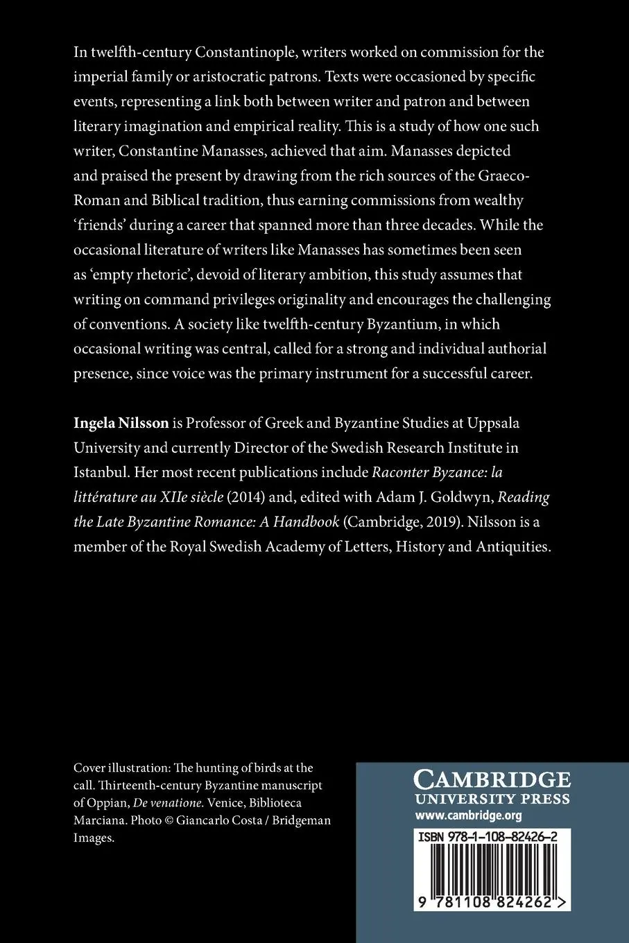 Rückseite: 9781108824262 | Writer and Occasion in Twelfth-Century Byzantium | Ingela Nilsson