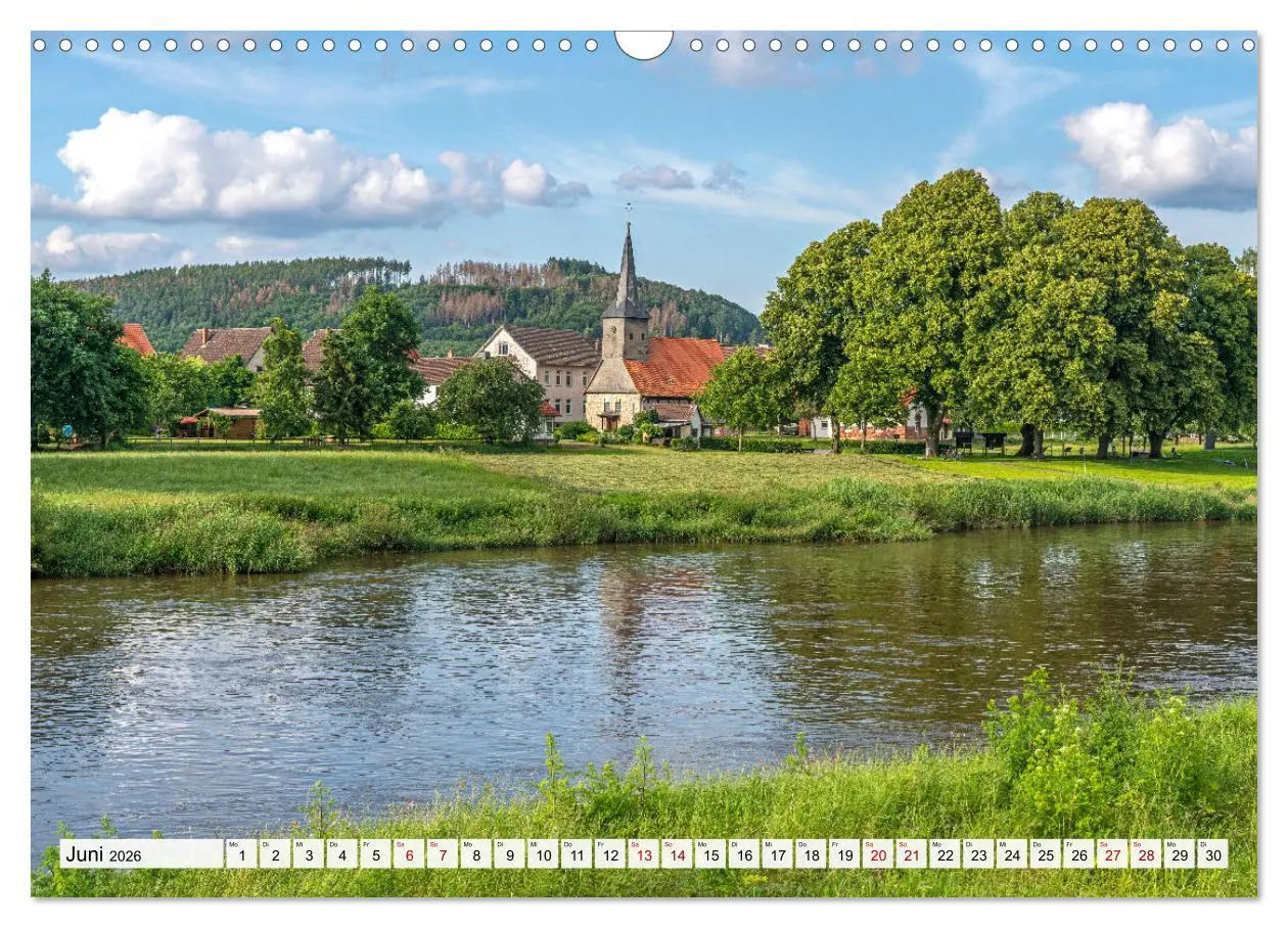 Bild: 9783457584262 | Das Weserbergland (Wandkalender 2026 DIN A3 quer), CALVENDO...