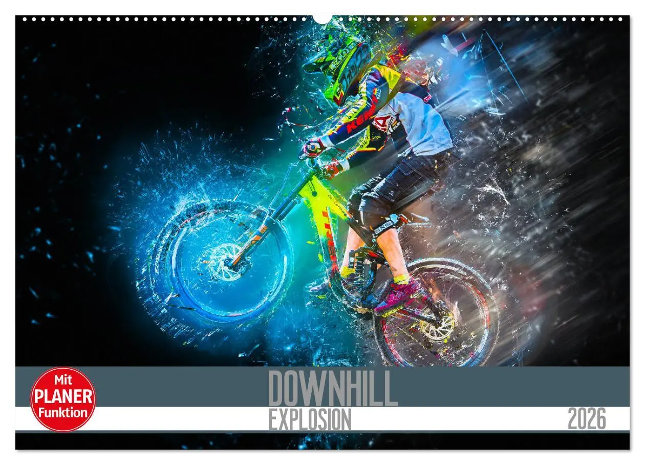 Cover: 9783457894262 | Downhill Explosion (Wandkalender 2026 DIN A2 quer), CALVENDO...