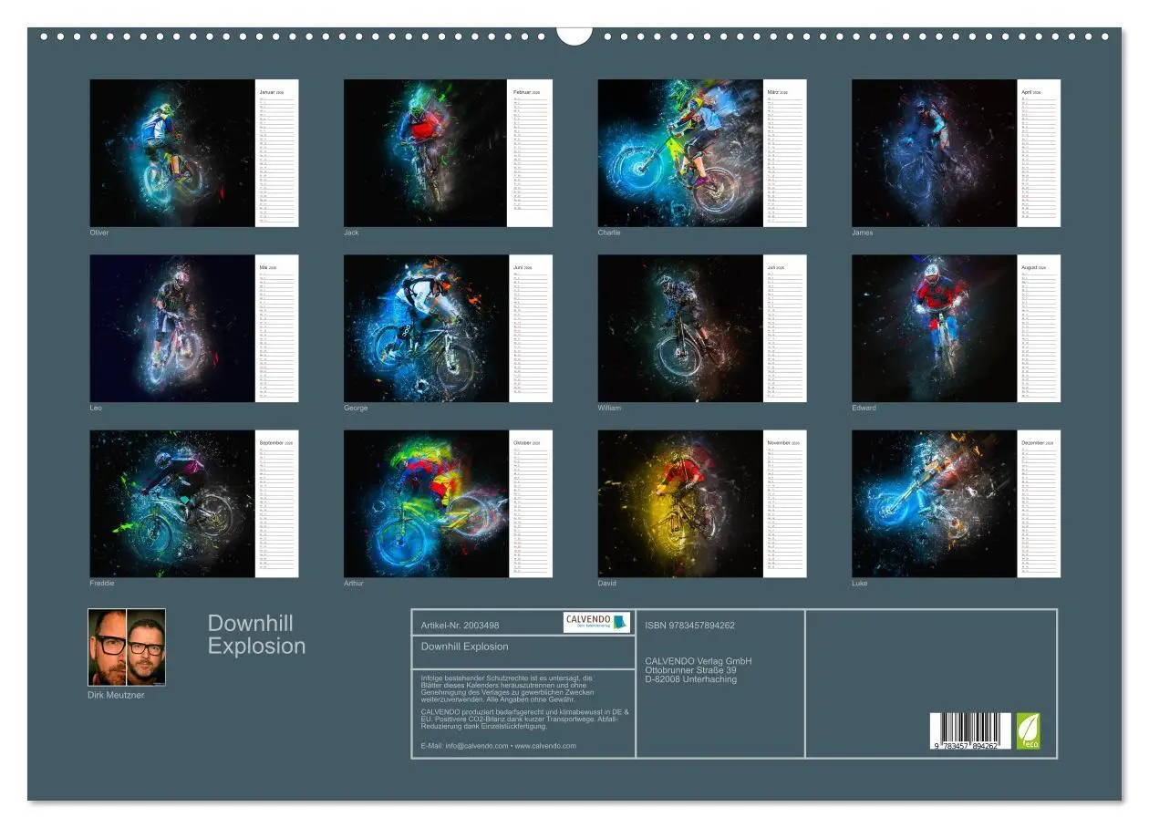 Bild: 9783457894262 | Downhill Explosion (Wandkalender 2026 DIN A2 quer), CALVENDO...