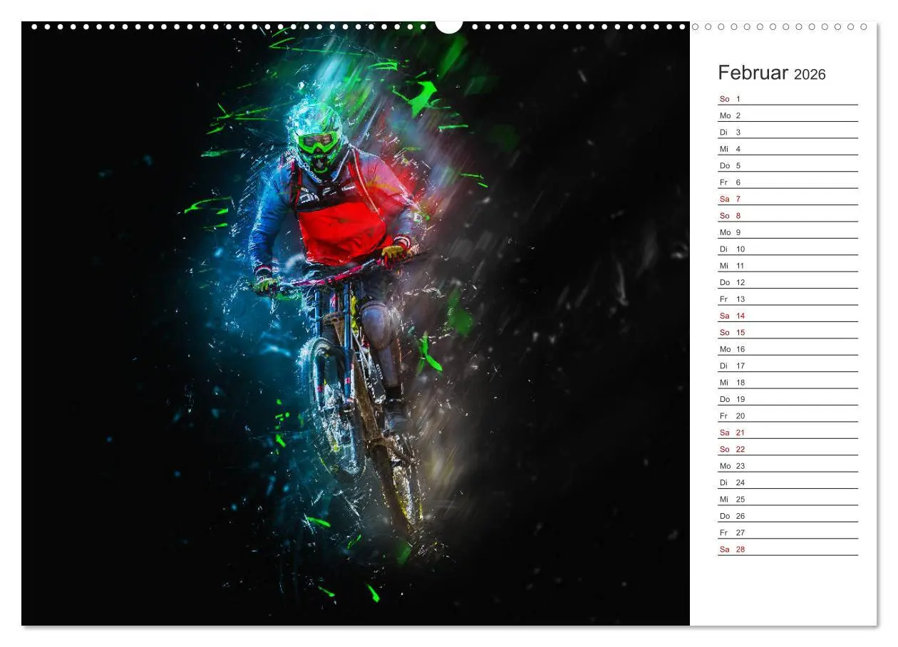 Bild: 9783457894262 | Downhill Explosion (Wandkalender 2026 DIN A2 quer), CALVENDO...