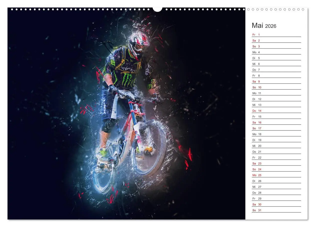 Bild: 9783457894262 | Downhill Explosion (Wandkalender 2026 DIN A2 quer), CALVENDO...