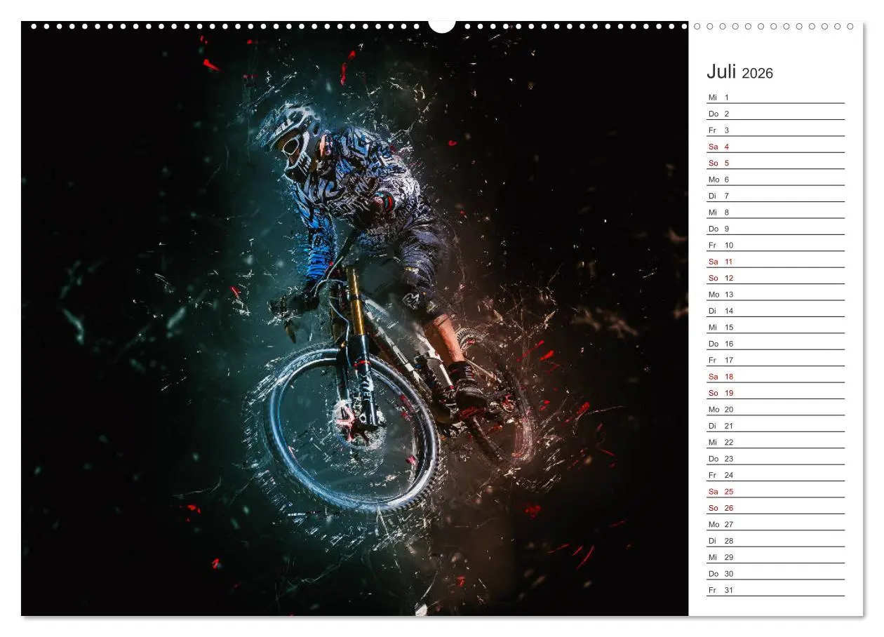 Bild: 9783457894262 | Downhill Explosion (Wandkalender 2026 DIN A2 quer), CALVENDO...