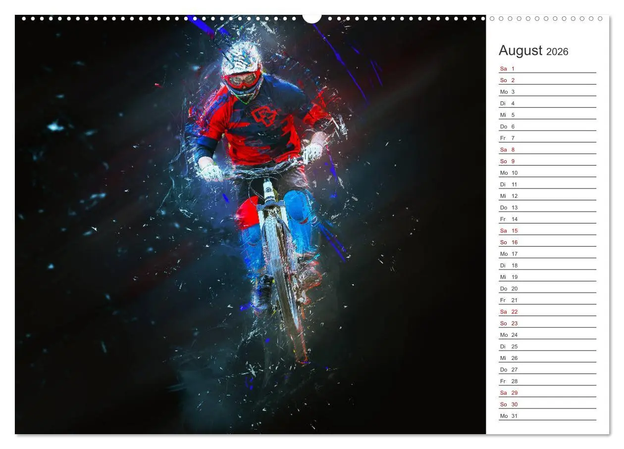 Bild: 9783457894262 | Downhill Explosion (Wandkalender 2026 DIN A2 quer), CALVENDO...