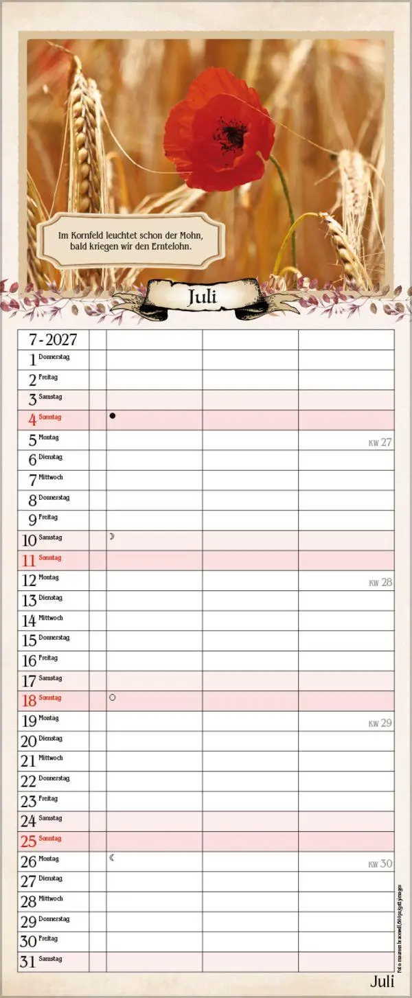Bild: 9783819304262 | Planer für Rentner 2027 | Verlag Korsch | Kalender | 14 S. | Deutsch
