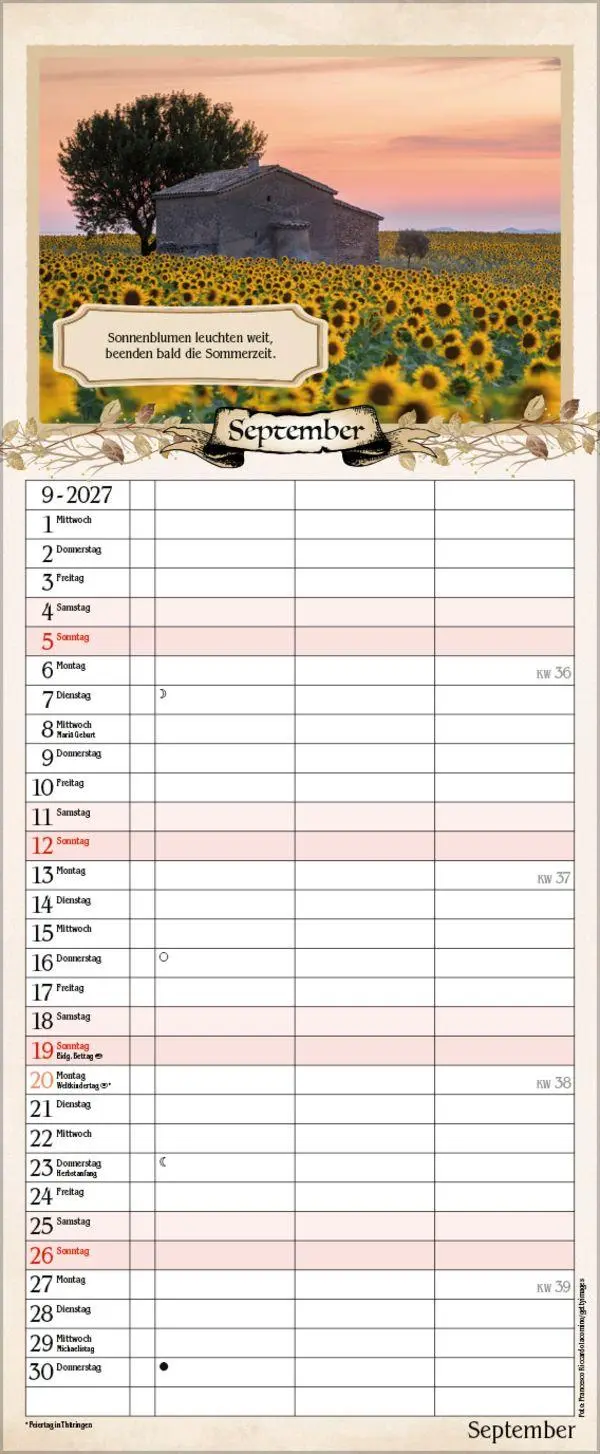 Bild: 9783819304262 | Planer für Rentner 2027 | Verlag Korsch | Kalender | 14 S. | Deutsch