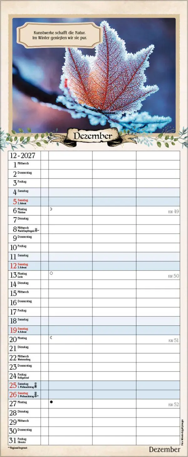 Bild: 9783819304262 | Planer für Rentner 2027 | Verlag Korsch | Kalender | 14 S. | Deutsch