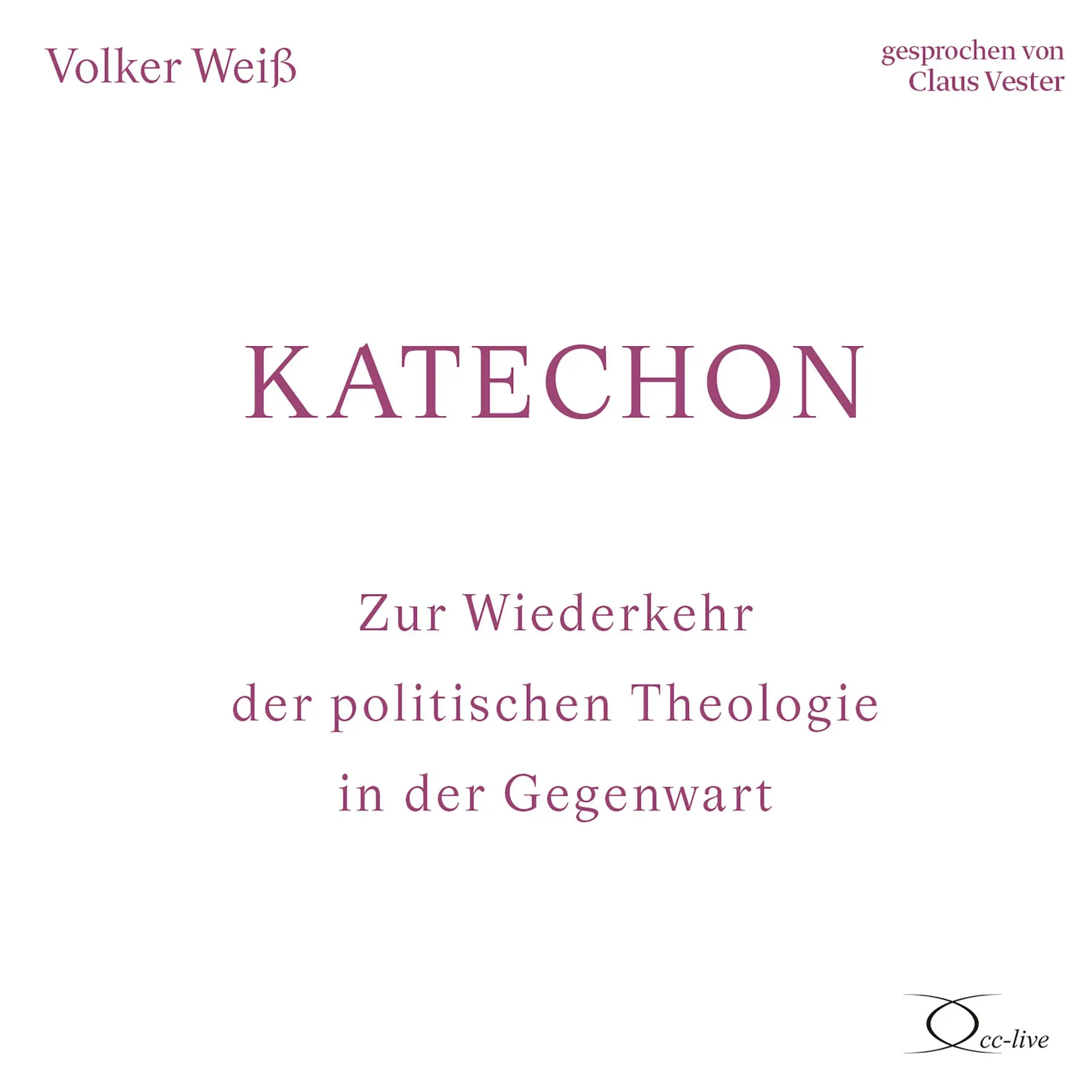 Cover: 9783956164262 | Katechon | Zur Wiederkehr der politischen Theologie in der Gegenwart