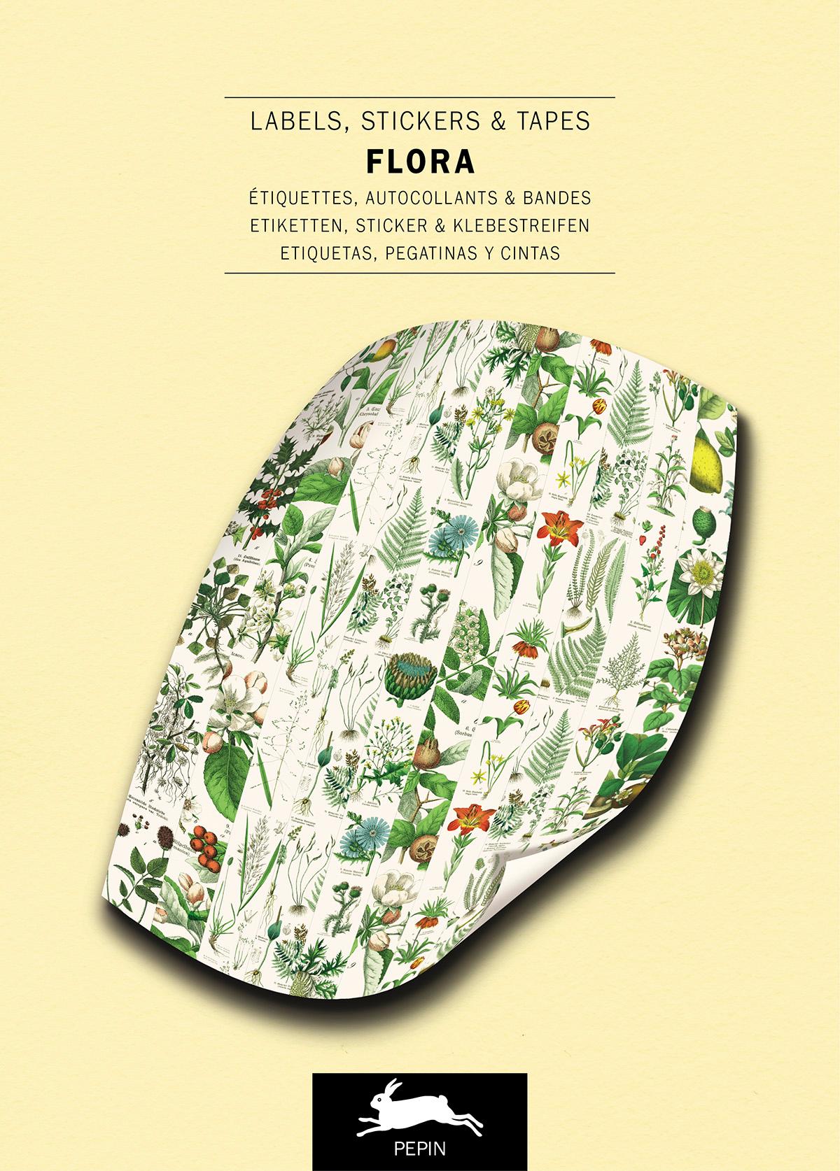 Cover: 9789460094262 | Flora - Label, Sticker &amp; Tape Books | Pepin van Roojen | Taschenbuch