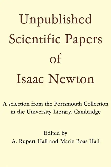 Cover: 9780521294362 | Unpublished Scientific Papers of Isaac Newton | Isaac Newton (u. a.)