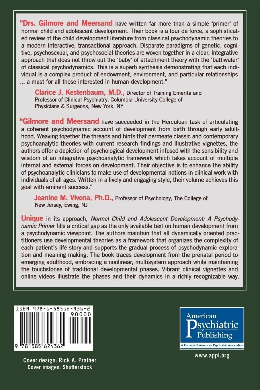 Rückseite: 9781585624362 | Normal Child and Adolescent Development | A Psychodynamic Primer