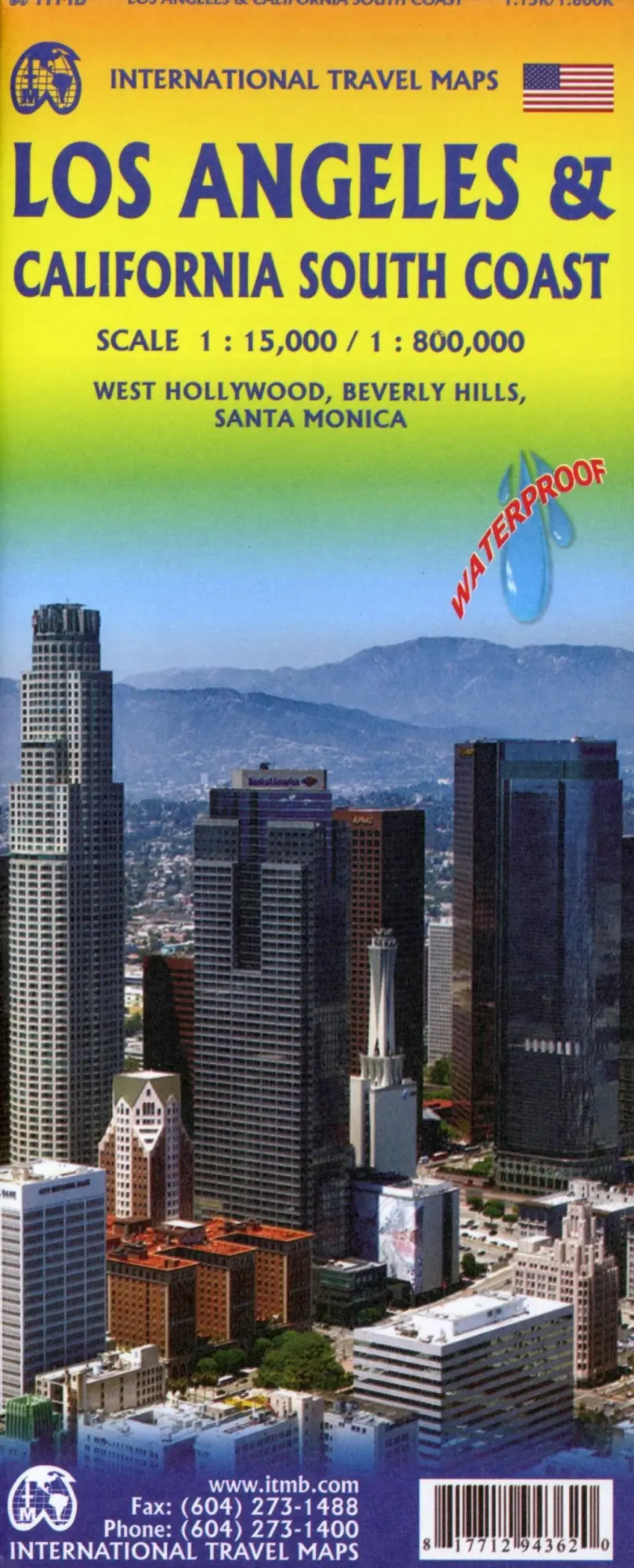 Cover: 9781771294362 | Stadtplan Los Angeles 1:15 000 / California South Coast 1 : 800 000