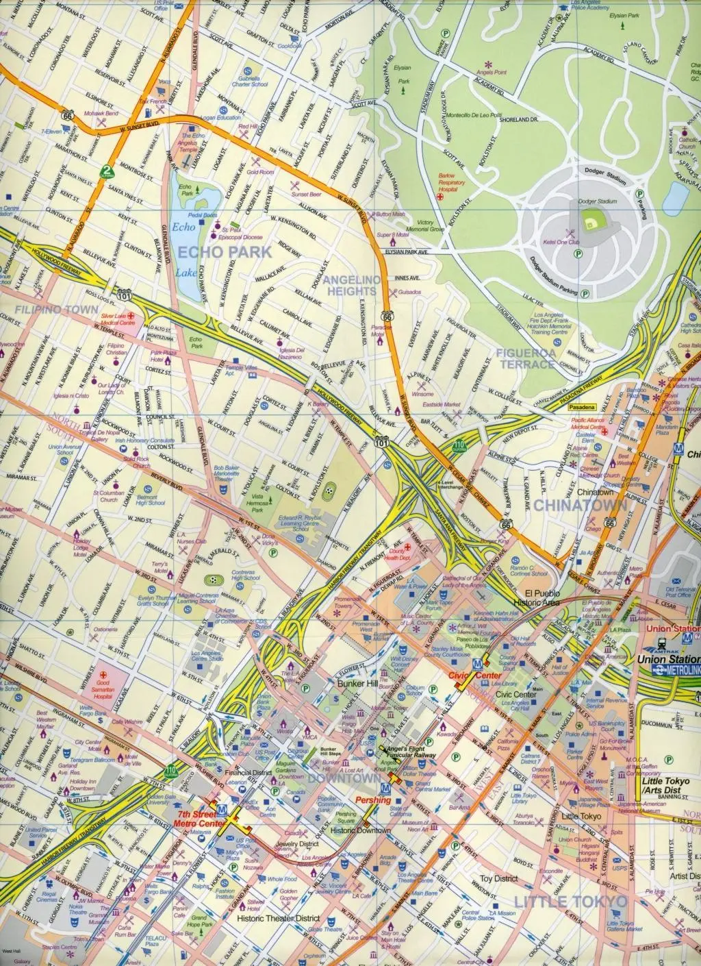 Bild: 9781771294362 | Stadtplan Los Angeles 1:15 000 / California South Coast 1 : 800 000