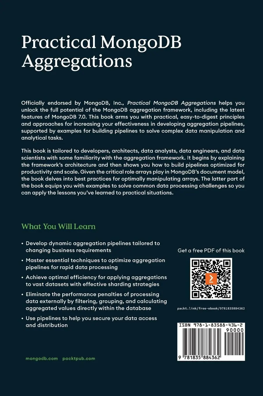 Rückseite: 9781835884362 | Practical MongoDB Aggregations | Paul Done | Buch | Englisch | 2024