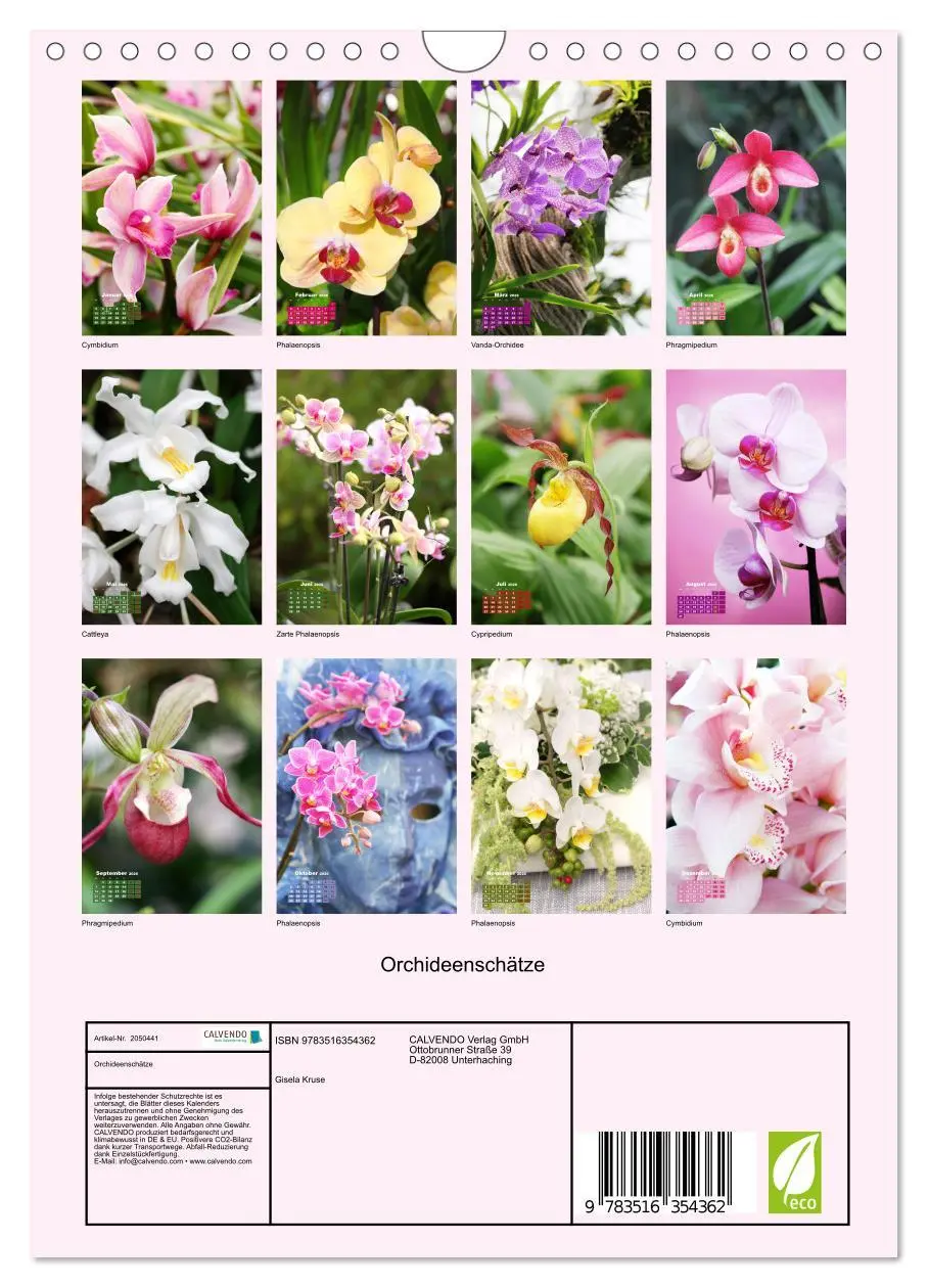 Bild: 9783516354362 | Orchideenschätze (Wandkalender 2026 DIN A4 hoch), CALVENDO...