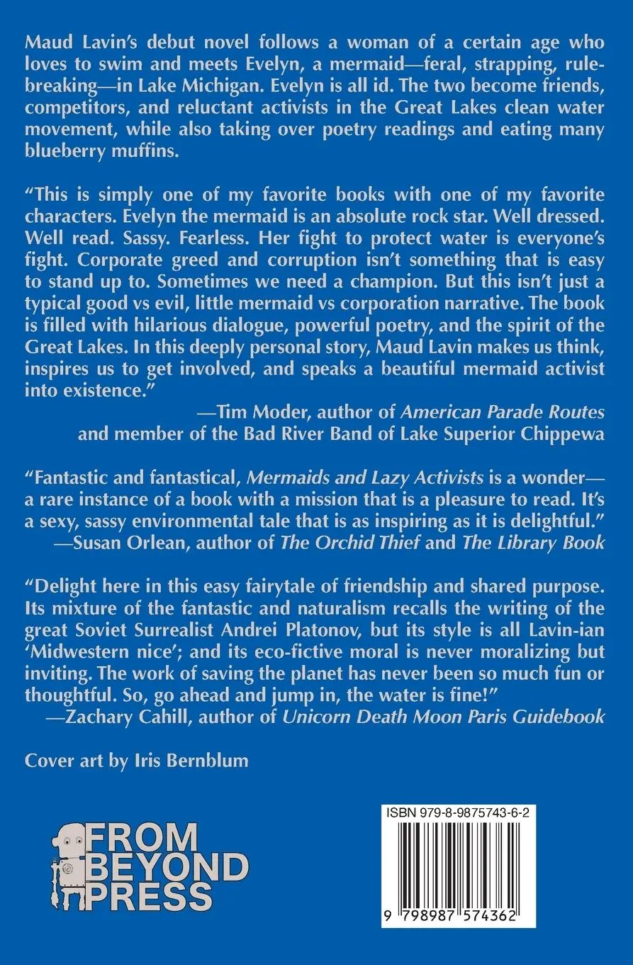 Rückseite: 9798987574362 | Mermaids and Lazy Activists | A Lake Michigan Tale | Maud Lavin | Buch