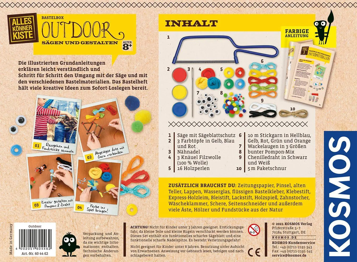 Bild: 4002051604462 | Outdoor Sägen und Gestalten | Bastel-Set | Spiel | Brettspiel | 604462