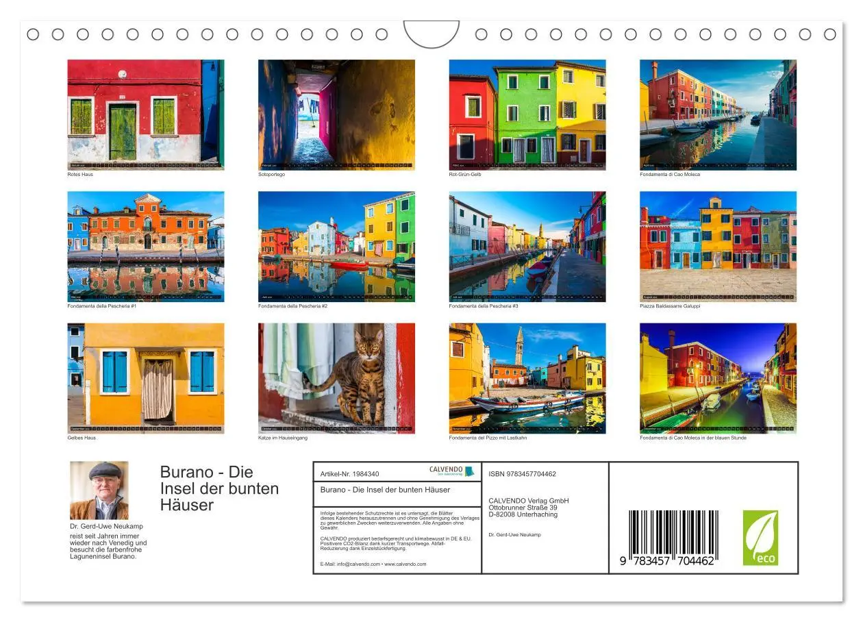 Bild: 9783457704462 | Burano - Die Insel der bunten Häuser (Wandkalender 2026 DIN A4...