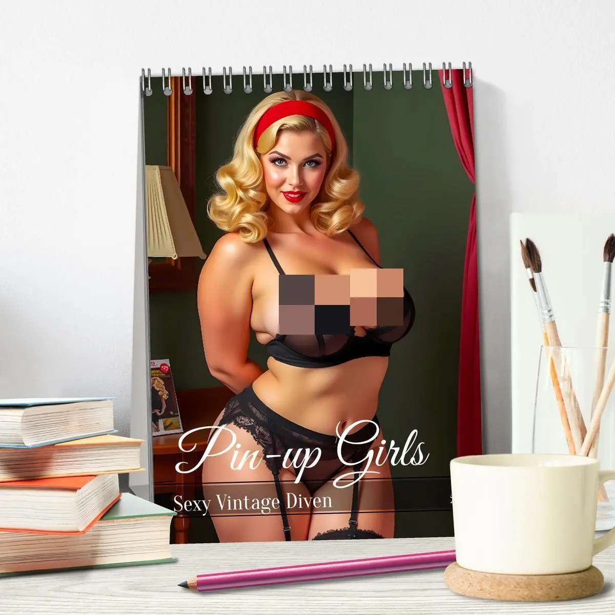 Bild: 9783516964462 | Pin-up Girls - Sexy Vintage Diven (Tischkalender 2027 DIN A5 hoch),...
