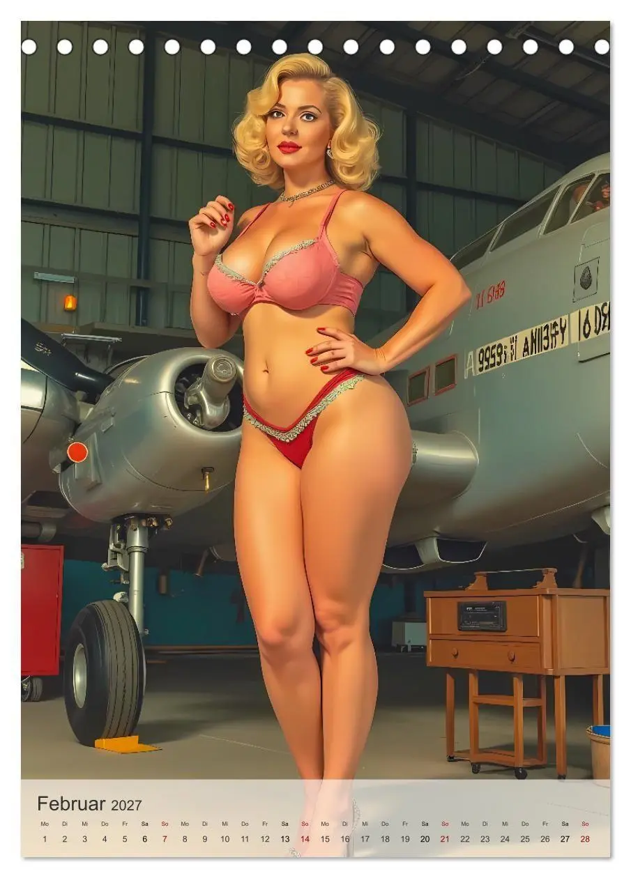 Bild: 9783516964462 | Pin-up Girls - Sexy Vintage Diven (Tischkalender 2027 DIN A5 hoch),...