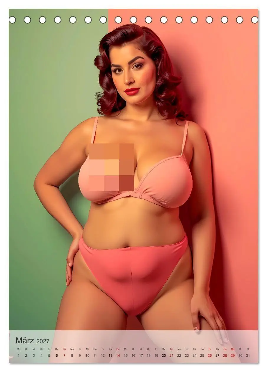 Bild: 9783516964462 | Pin-up Girls - Sexy Vintage Diven (Tischkalender 2027 DIN A5 hoch),...