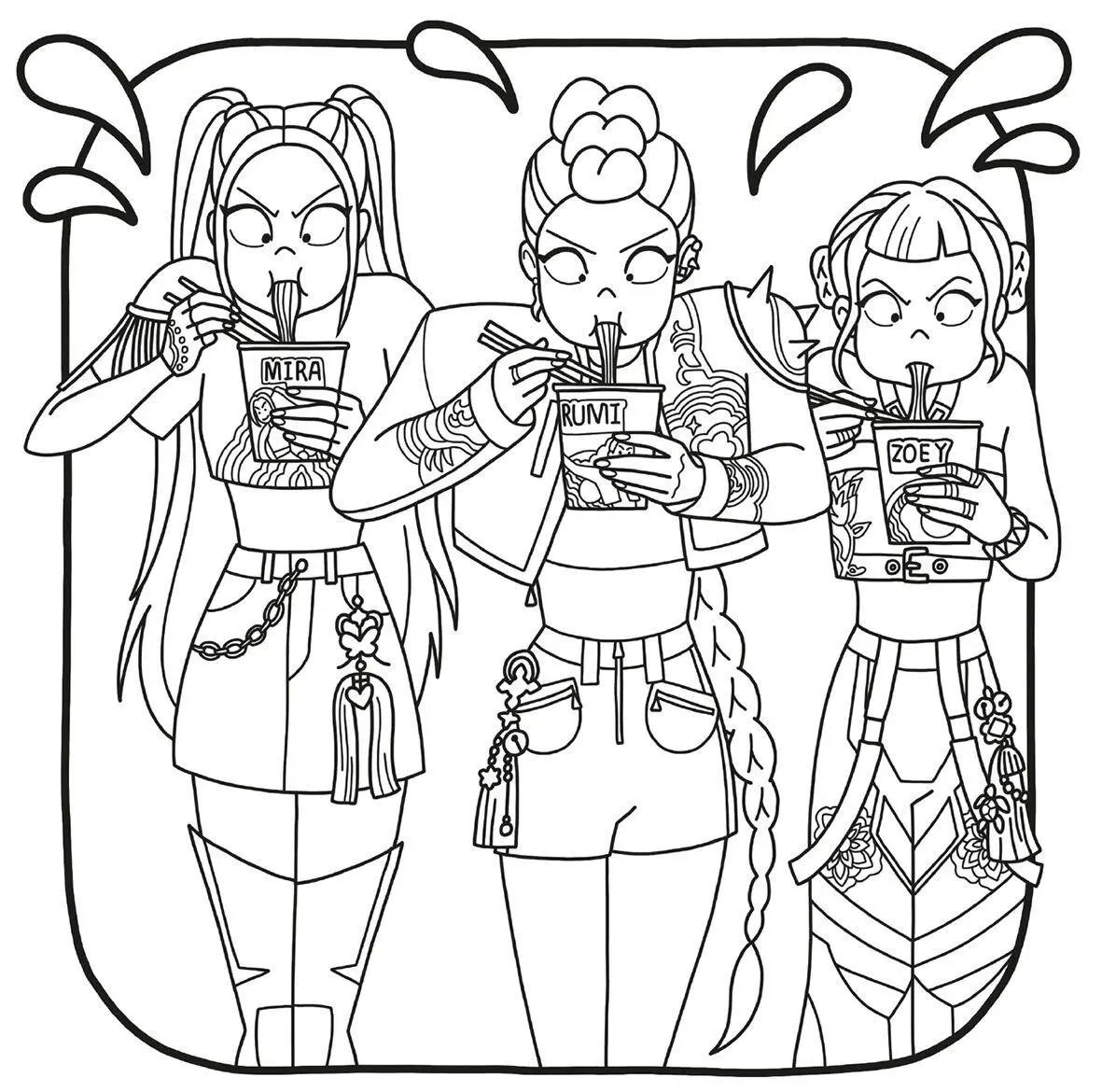 Bild: 9783570184462 | KPop Demon Hunters - Couch, Couch, Malen! | Das offizielle Malbuch