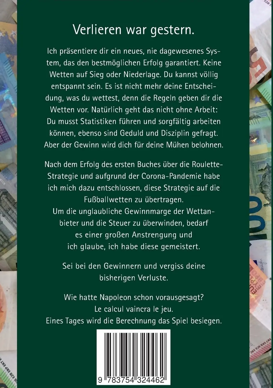 Rückseite: 9783754324462 | Gewinne mit Fußballwetten | Fußballwetten einmal anders | Gerstenberg