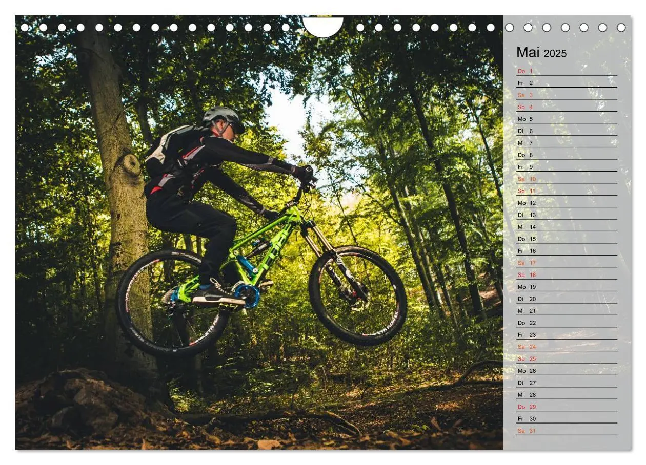 Bild: 9783435534562 | Mountainbike Action (Wandkalender 2025 DIN A4 quer), CALVENDO...