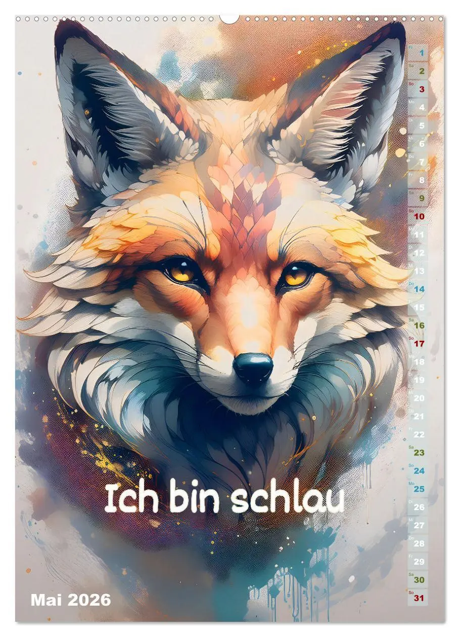 Bild: 9783516264562 | Ich bin stark - Ein tierischer Affirmationskalender (hochwertiger...