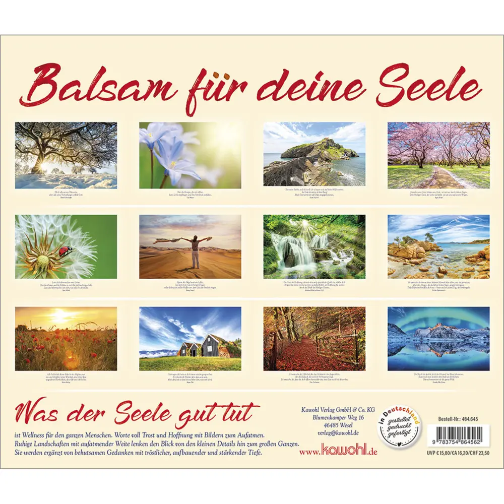 Bild: 9783754864562 | Balsam für deine Seele 2026 | Kalender | Spiralbindung | Deutsch