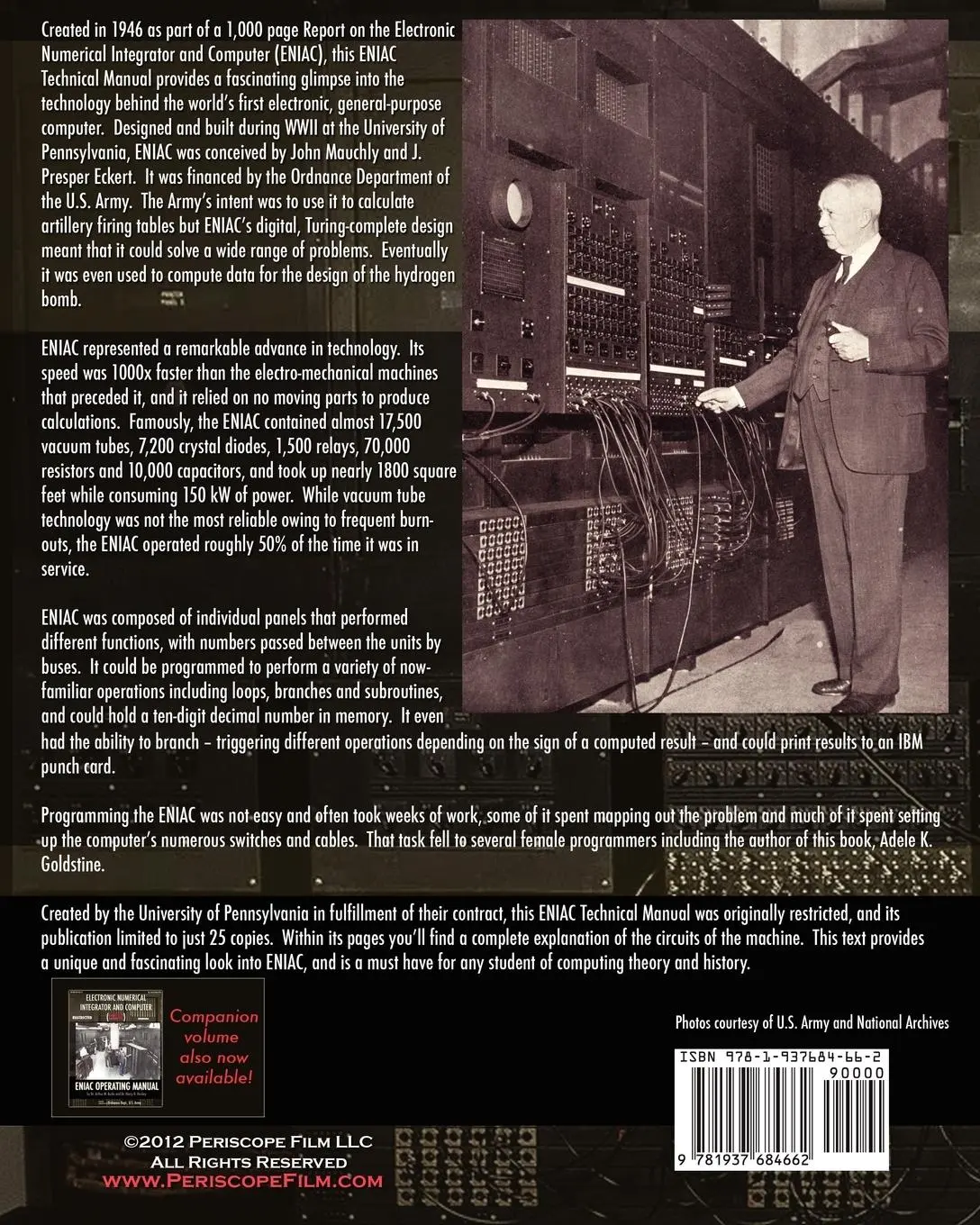 Rückseite: 9781937684662 | Electronic Numerical Integrator and Computer (ENIAC) ENIAC...