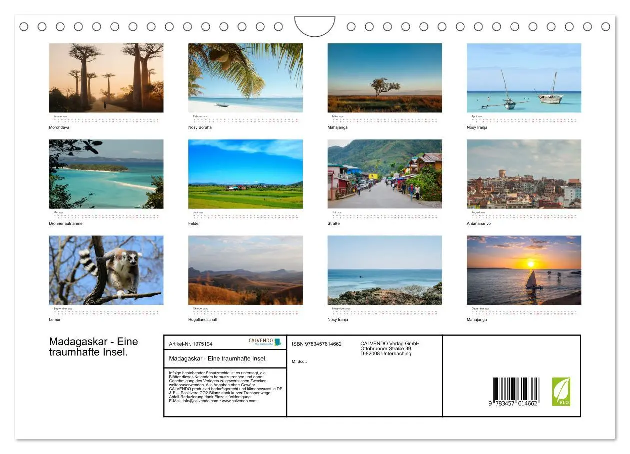 Bild: 9783457614662 | Madagaskar - Eine traumhafte Insel. (Wandkalender 2026 DIN A4...