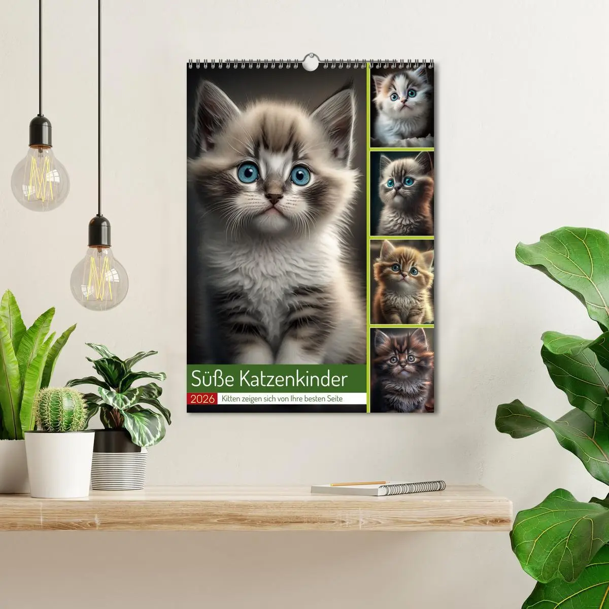 Bild: 9783516324662 | Süße Katzenkinder (Wandkalender 2026 DIN A3 hoch), CALVENDO...