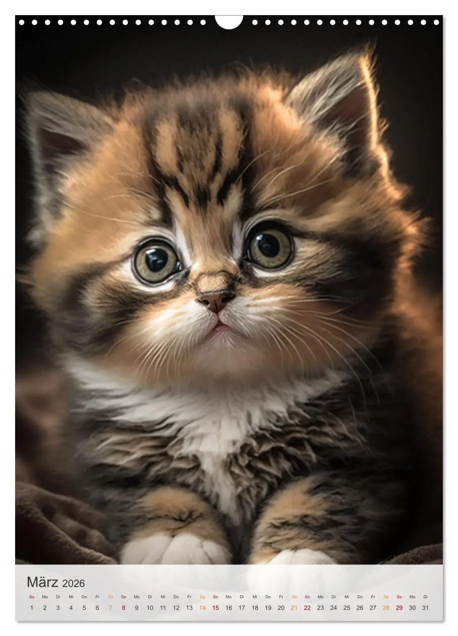 Bild: 9783516324662 | Süße Katzenkinder (Wandkalender 2026 DIN A3 hoch), CALVENDO...