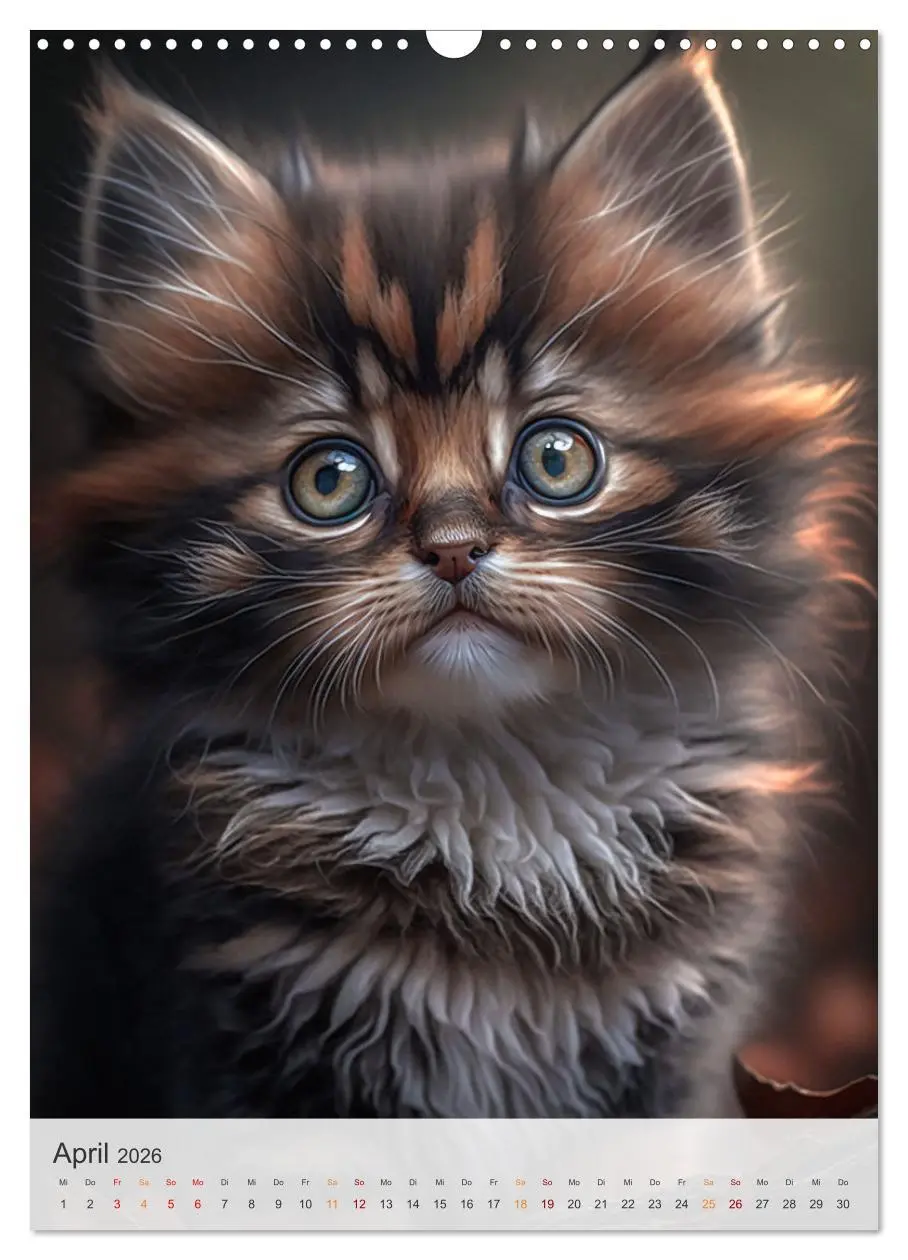 Bild: 9783516324662 | Süße Katzenkinder (Wandkalender 2026 DIN A3 hoch), CALVENDO...