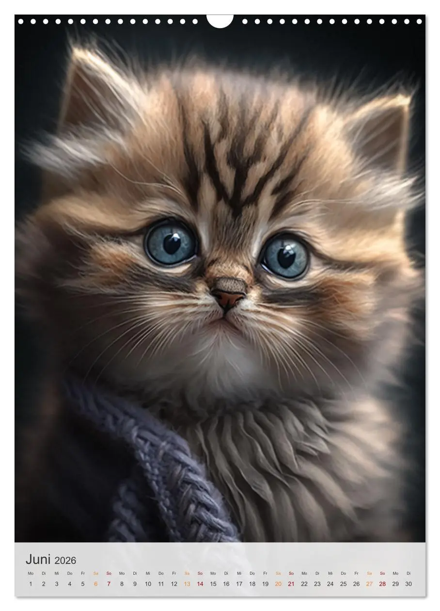 Bild: 9783516324662 | Süße Katzenkinder (Wandkalender 2026 DIN A3 hoch), CALVENDO...