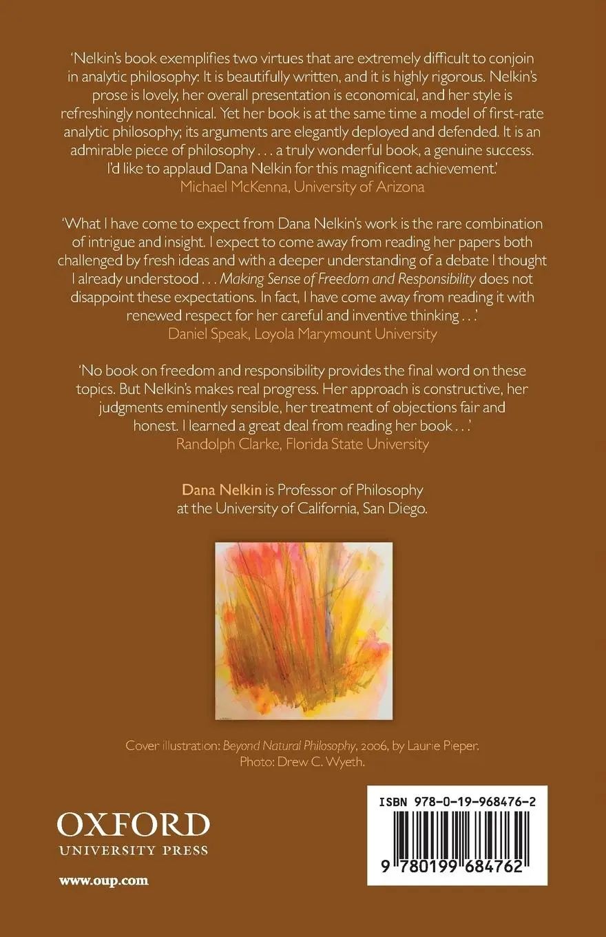 Rückseite: 9780199684762 | Making Sense of Freedom and Responsibility | Dana Kay Nelkin | Buch