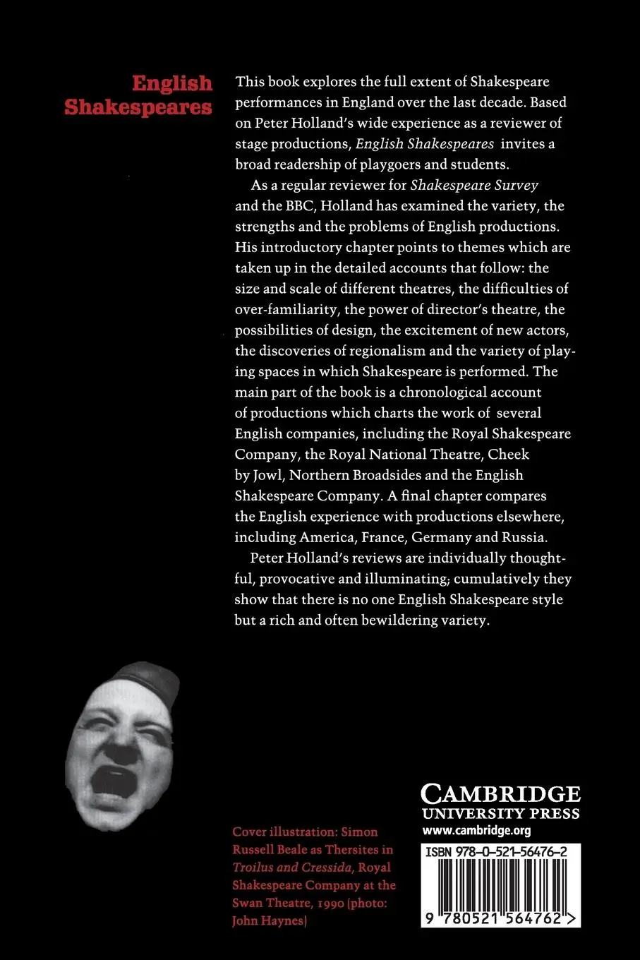 Rückseite: 9780521564762 | English Shakespeares | Peter Holland | Taschenbuch | Englisch | 2016