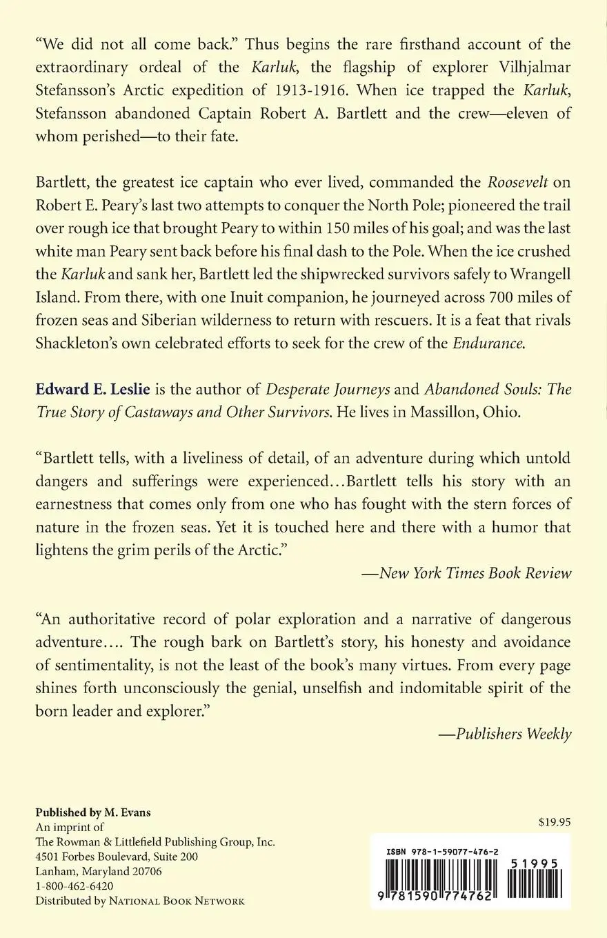 Rückseite: 9781590774762 | The Karluk's Last Voyage | An Epic of Death and Survival in the Arctic