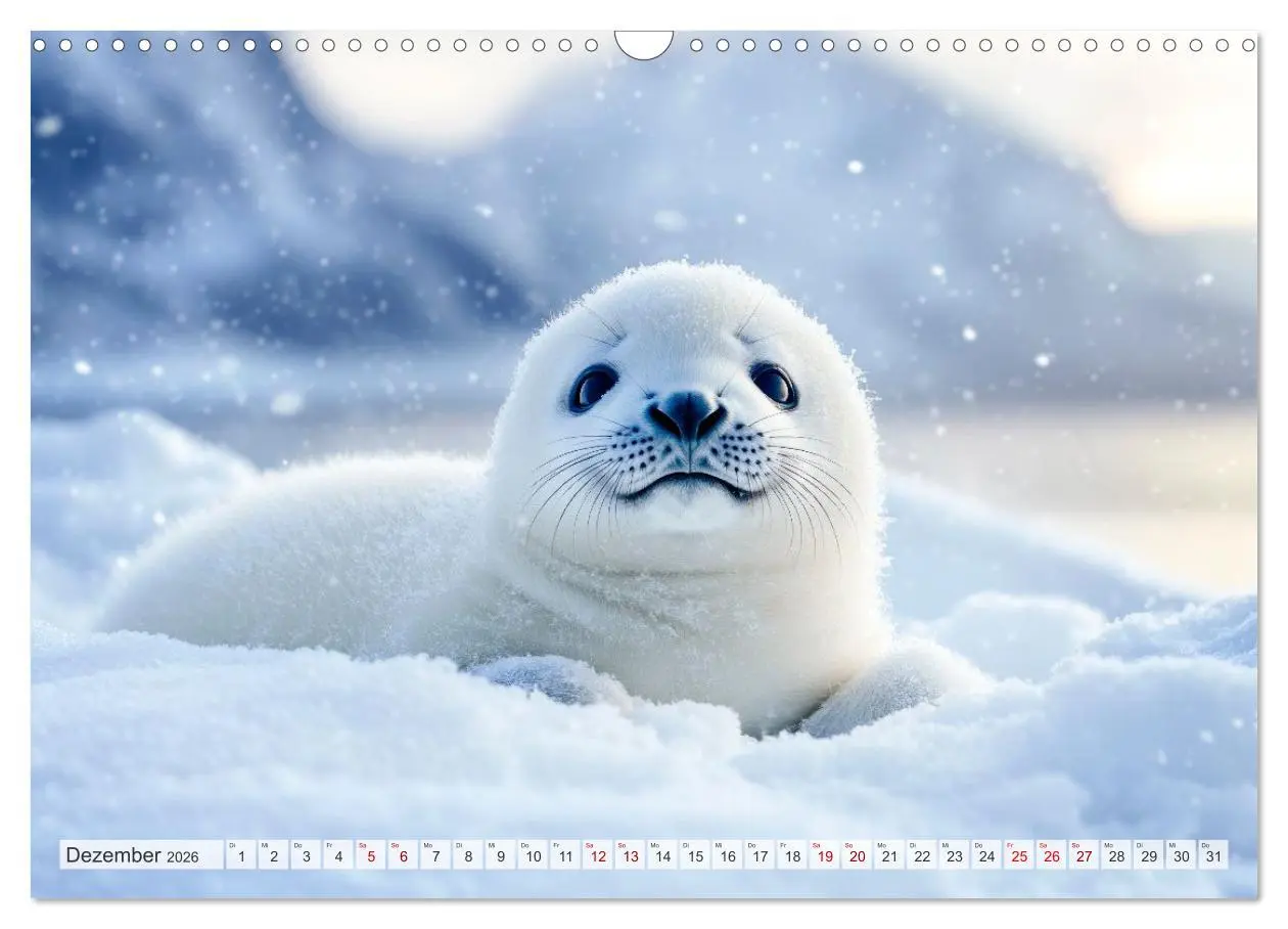 Bild: 9783516004762 | ARKTISCHE TIERE Im Reich der Kälte (Wandkalender 2026 DIN A3 quer),...
