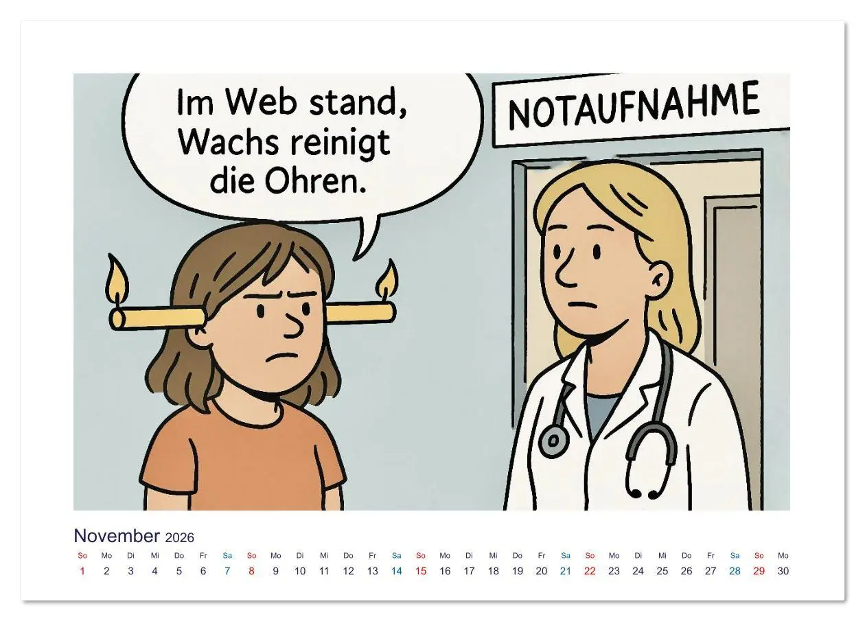 Bild: 9783516624762 | Wahnsinn in der Notaufnahme (Tischkalender 2026 DIN A5 quer),...