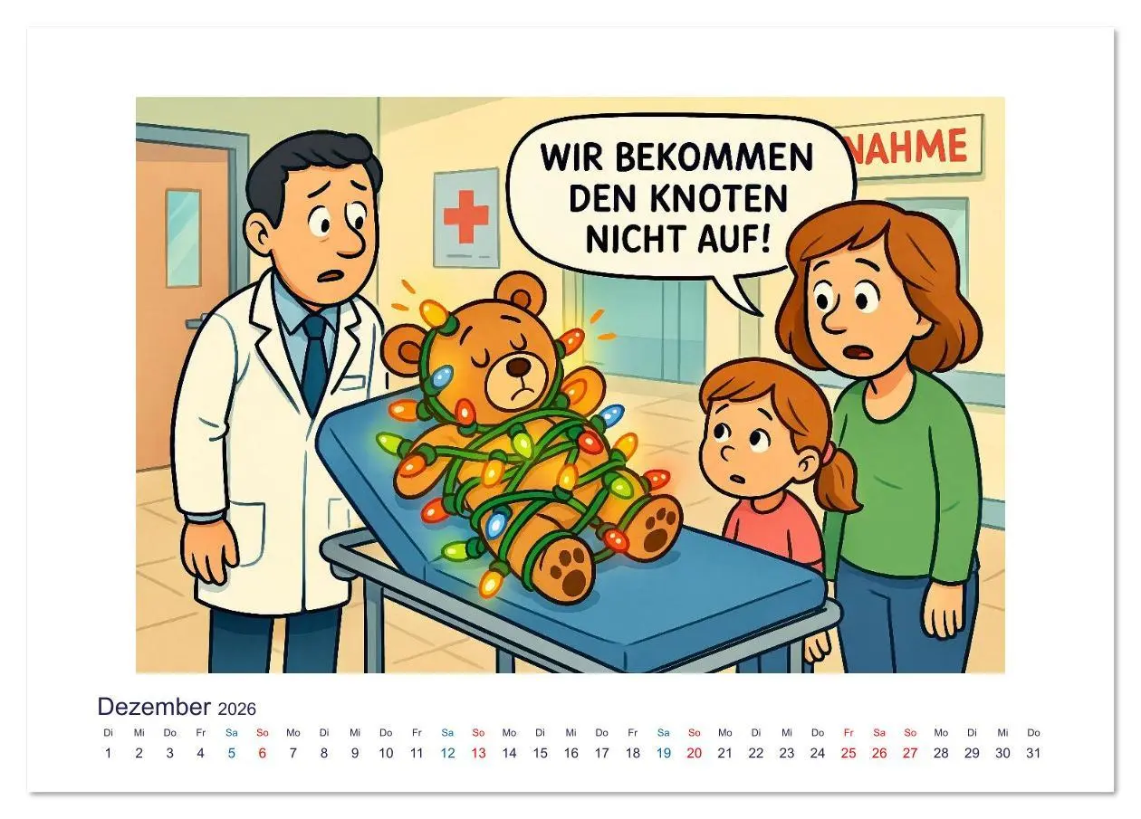 Bild: 9783516624762 | Wahnsinn in der Notaufnahme (Tischkalender 2026 DIN A5 quer),...