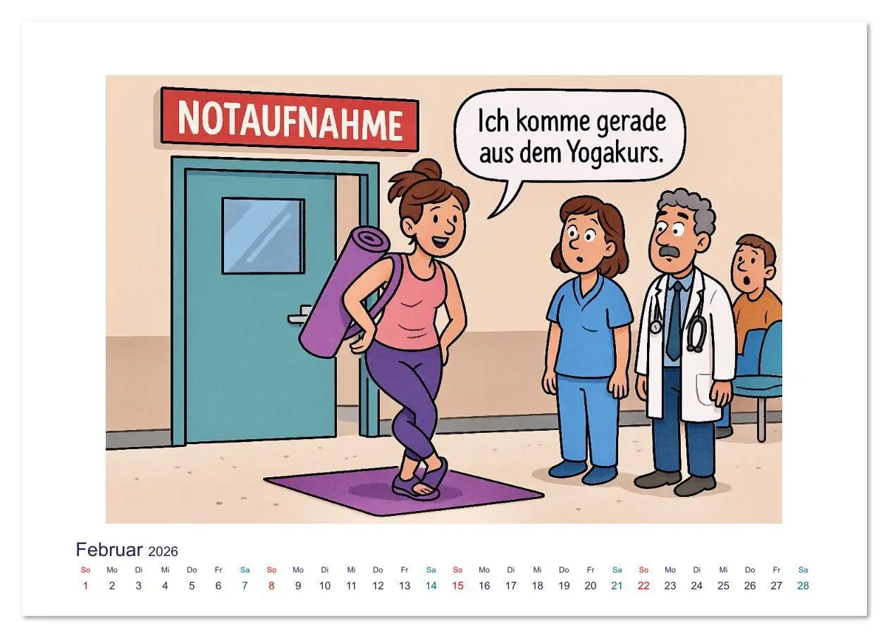 Bild: 9783516624762 | Wahnsinn in der Notaufnahme (Tischkalender 2026 DIN A5 quer),...