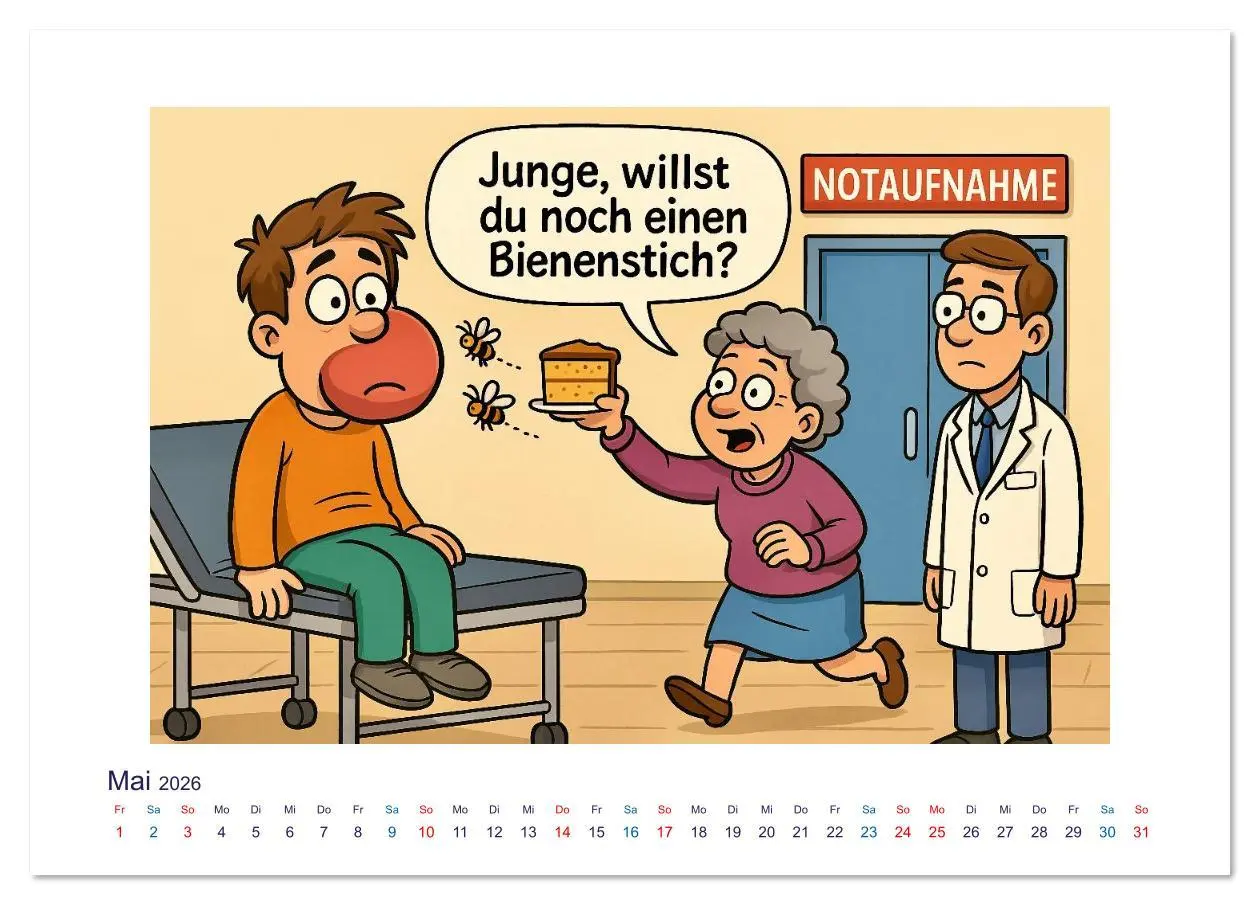 Bild: 9783516624762 | Wahnsinn in der Notaufnahme (Tischkalender 2026 DIN A5 quer),...