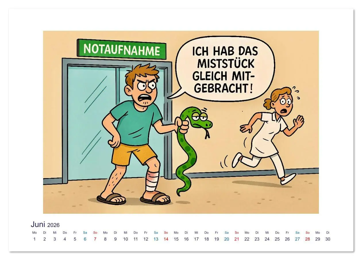 Bild: 9783516624762 | Wahnsinn in der Notaufnahme (Tischkalender 2026 DIN A5 quer),...