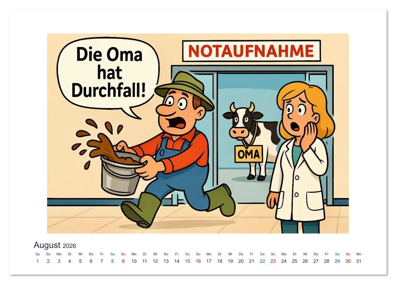 Bild: 9783516624762 | Wahnsinn in der Notaufnahme (Tischkalender 2026 DIN A5 quer),...