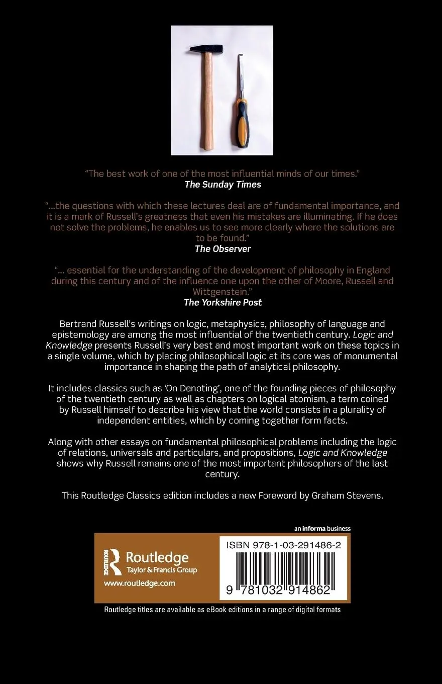 Rückseite: 9781032914862 | Logic and Knowledge | Bertrand Russell | Taschenbuch | Englisch | 2025