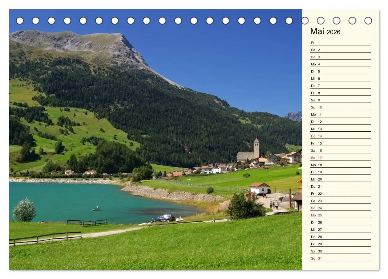 Bild: 9783457904862 | Vinschgau - Die Sonnenseite Südtirols (Tischkalender 2026 DIN A5...