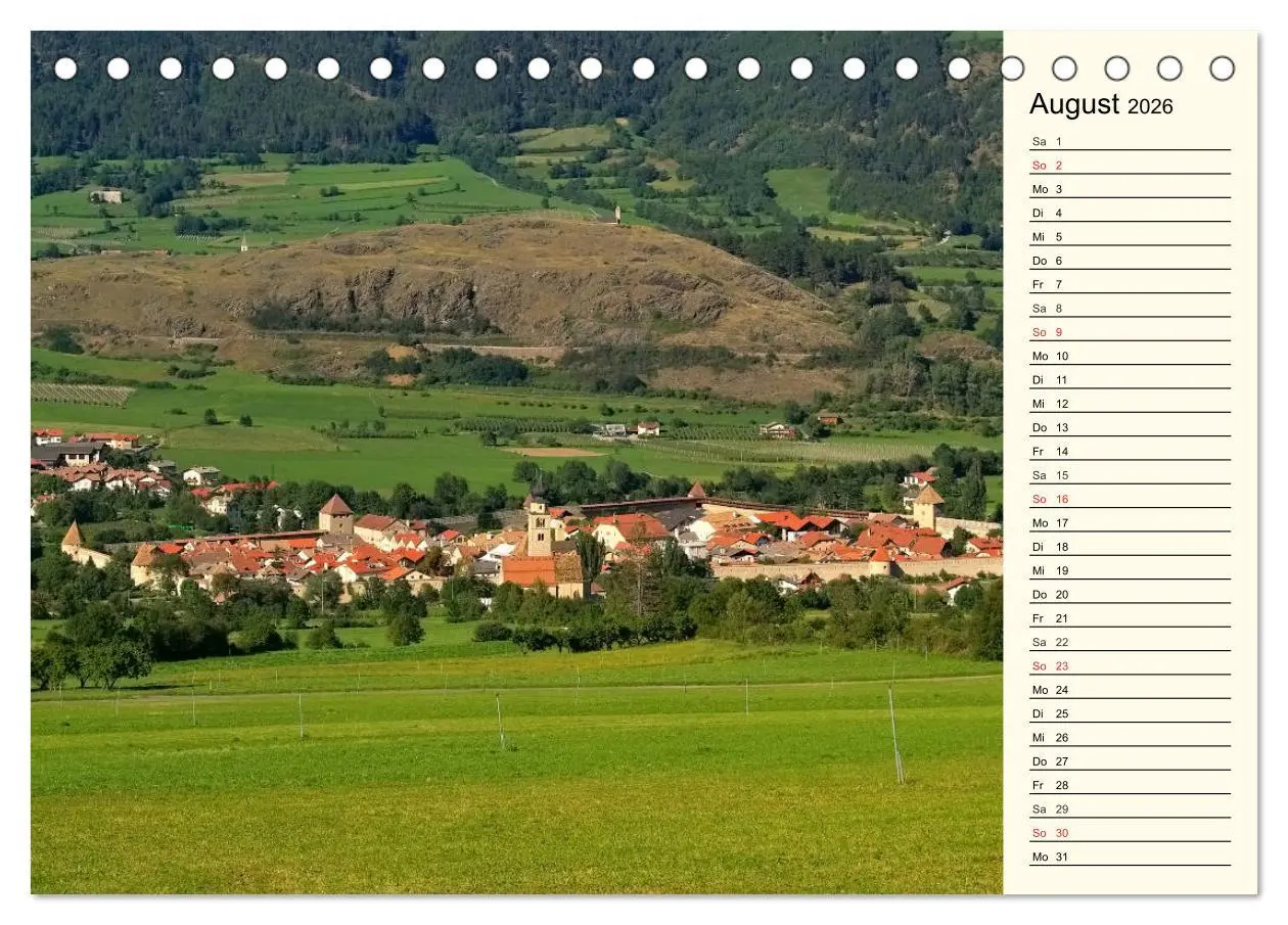 Bild: 9783457904862 | Vinschgau - Die Sonnenseite Südtirols (Tischkalender 2026 DIN A5...